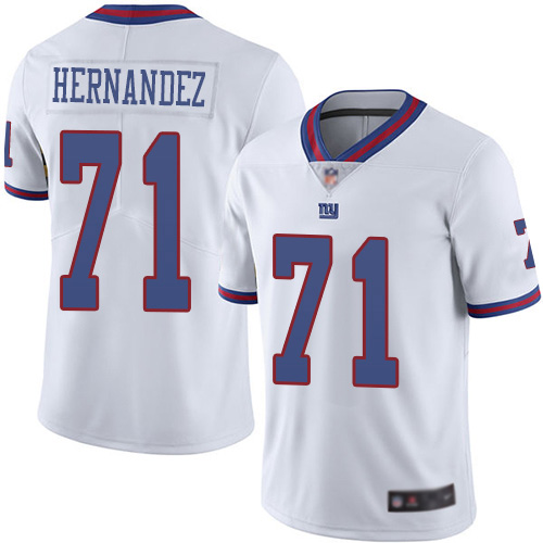 Men New York Giants #71 Will Hernandez Limited White Rush Vapor Untouchable Football NFL Jersey